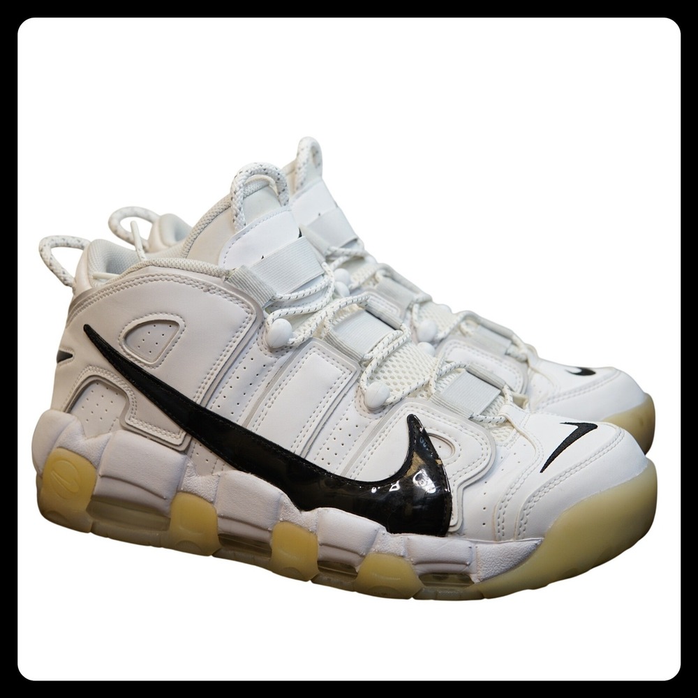 Nike Air More Uptempo 96 Copy Paste White Black Mens Size 12 DQ5014-100 Sneaker